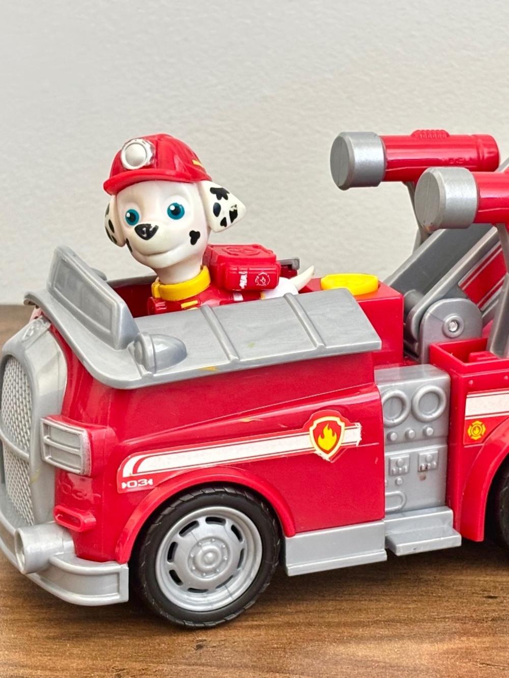 Paw Patrol Marshalls Transforming Fire Truck Figure Toy Vehicle Cake Topper